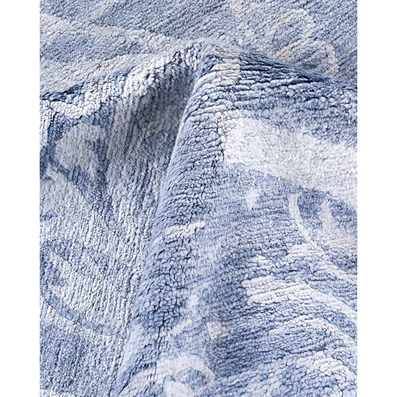 Overdyed One-of-a-Kind Rectangle 8'1" X 10'1" Hand Knotted Area Rug
