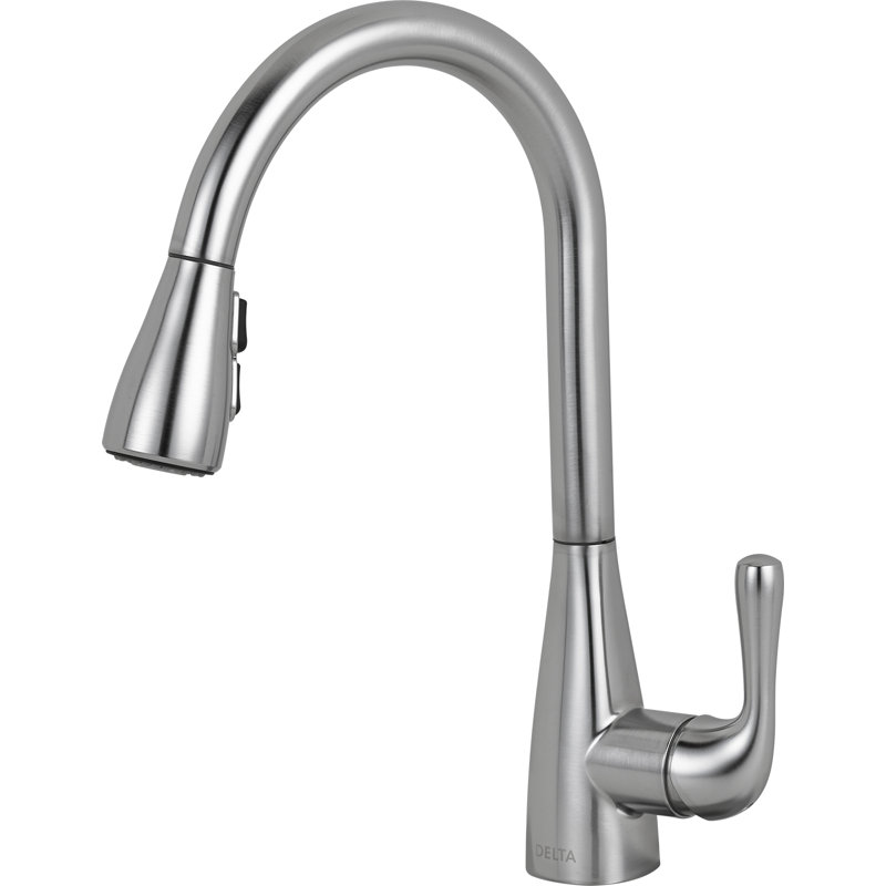 Marley Pull Down Single Handle Kitchen Faucet, Arctic Stainless