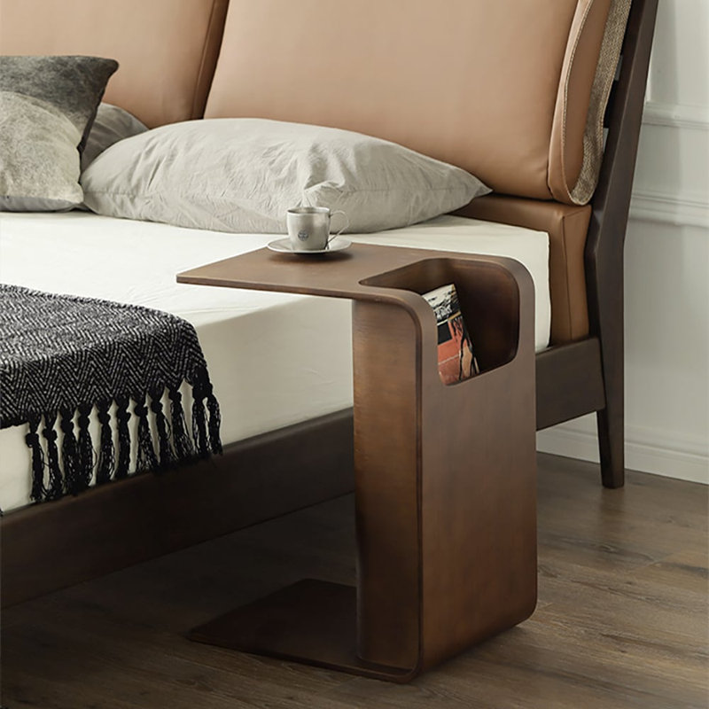 Table d'appoint avec rangement en C