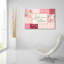 Art mural en verre Blooming Hearts 1 'par Laura Marshall-606540599