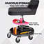 Rolling Creeper Garage Stool With 360° Wheels,Capacity Mechanic Stool, Tool Tray, Adjustable Height