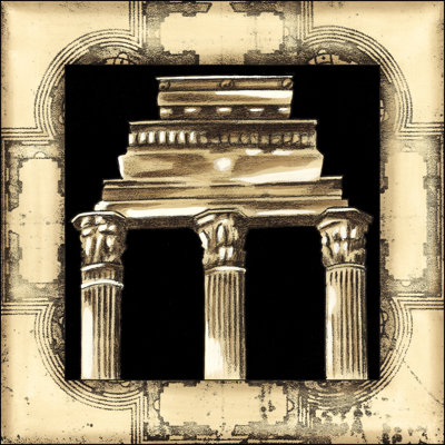 Small Architectural Schema III (P) by Ethan Harper - Wrapped Canvas Art Prints