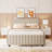 Velvet Upholstered Platform Bed with Trundle-106492948-112511389