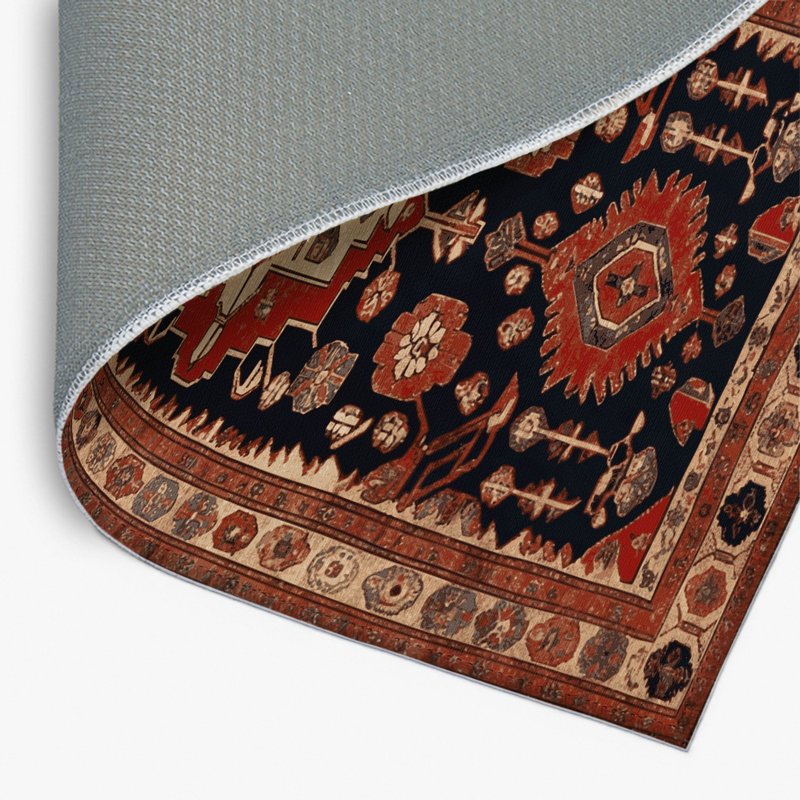 Turkish Brown Indoor and Outdoor Area Rug, Rectangulaire 2 pi x 3 pi