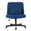Chaise de bureau moderne en lin bleu avec caractéristiques ajustables pour plus de confort et de style-127301147