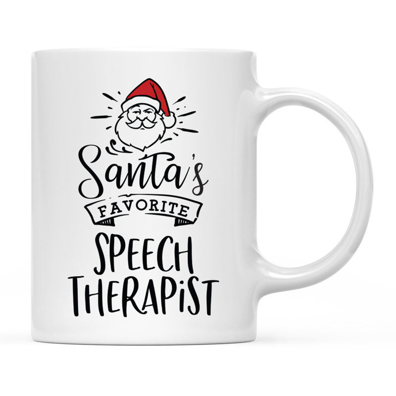 Grande tasse à café Tuileries, « Santa's Favorite Speech Therapist »