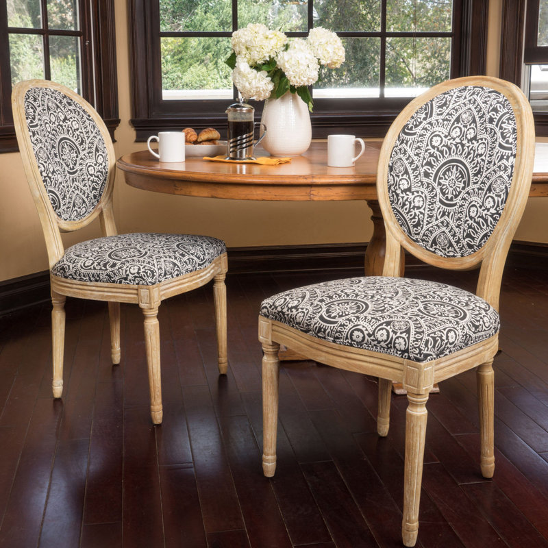 Chaise d'appoint Saratoga, Bleu / gris foncé, Bois