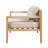 Acacia Wood & Beige Rope Outdoor Leisure Chair – Spacious, Comfortable & Versatile For Any Patio ,MP2-1730357002