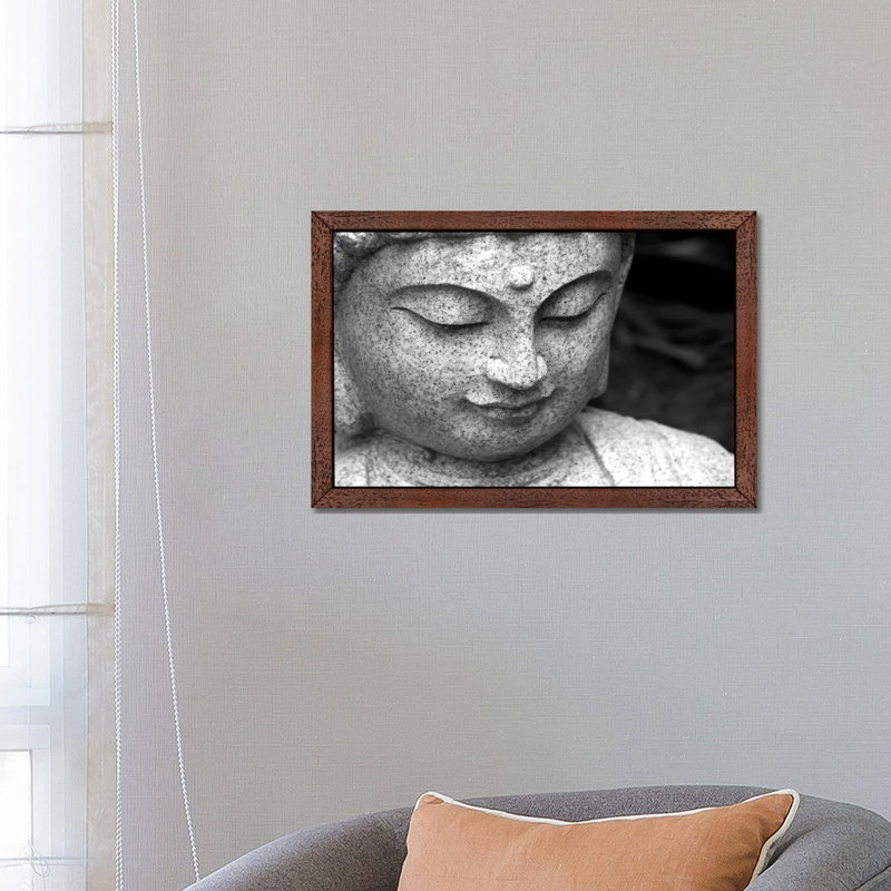 Chinese Buddha 1 Piece Floater Frame Wall Art on Canvas, 66.04 cm H x 45.72 cm W, Brown