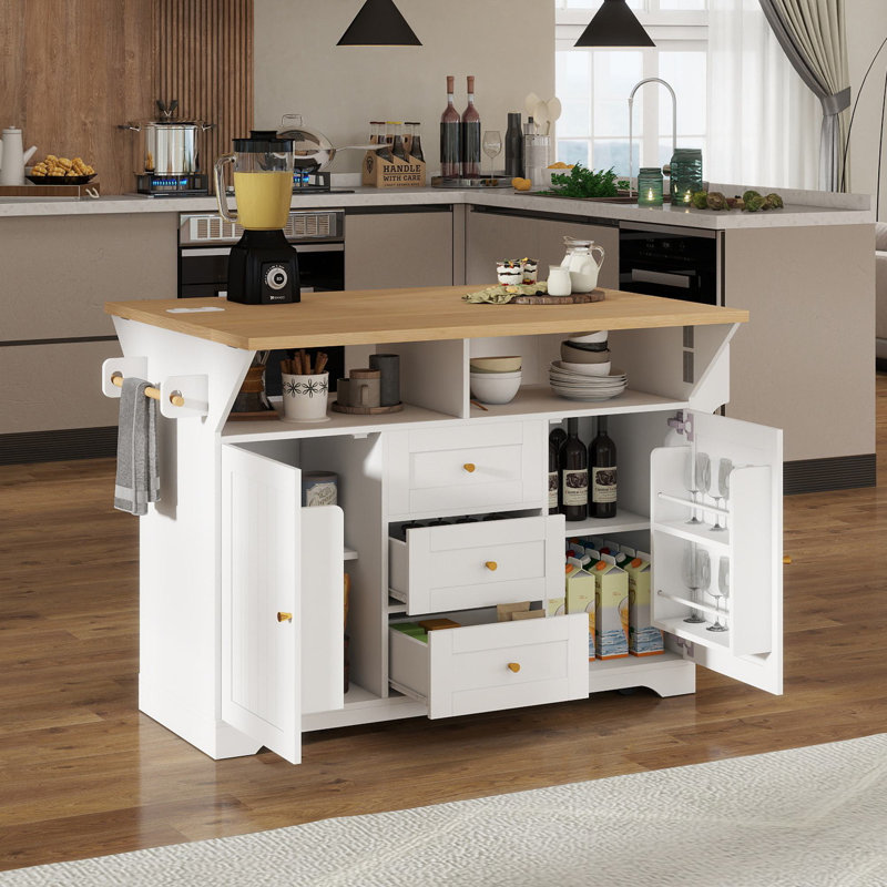 Seddon 47.24‘’ Extendable Kitchen Island