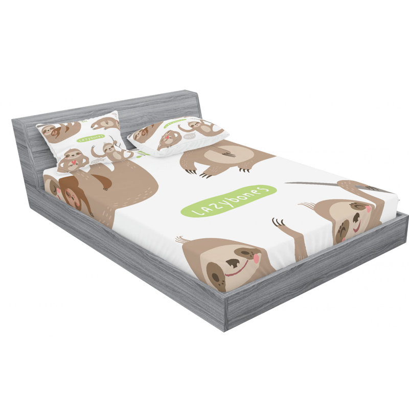 Microfiber Sheet Set, Queen Sheet Set with Fitted Sheet