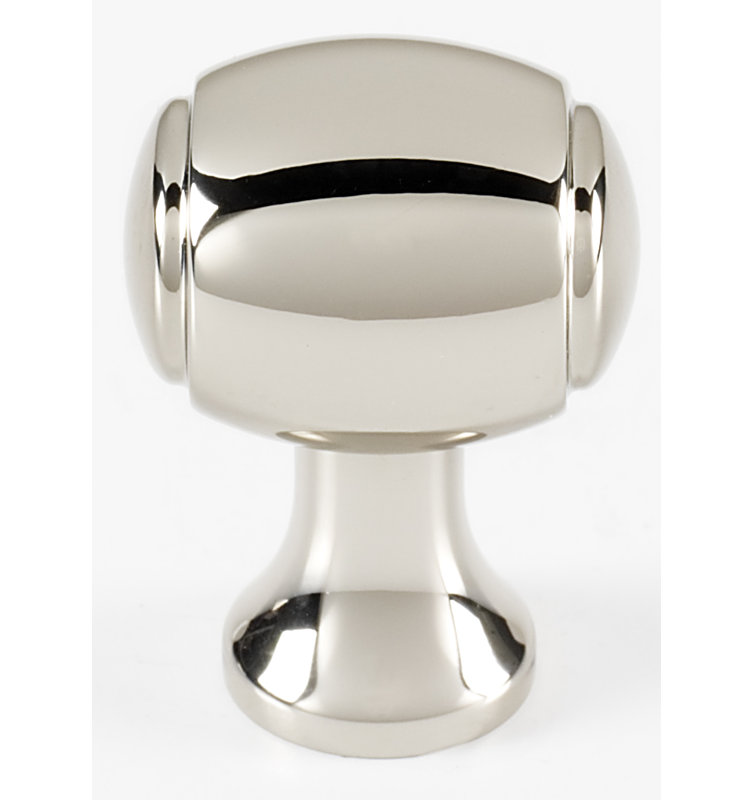 Poignée ovale Royale Barrel, Nickel poli, H 1,13 po x l 0,5 po x P 0,75 po