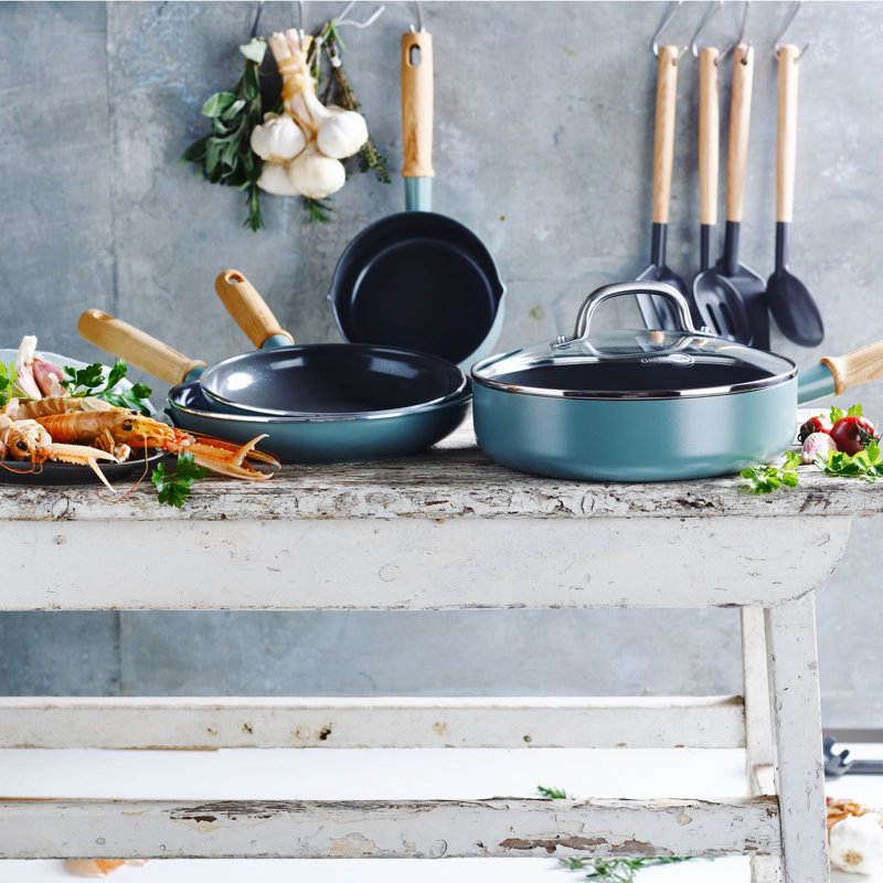 GreenPan Mayflower Aluminium 8 Piece Aluminium Non Stick Cookware Set