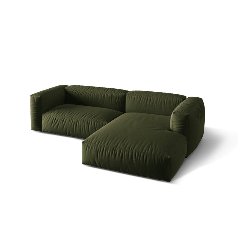 Carce 2 Seater Corner Sofa , Green