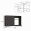 Armoire murale de cuisine Bussolengo, deux tablettes-250488467