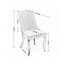 Ensemble de 2 chaises de salle à manger rembourrées à haut dossier avec structure en bois massif Sumdeal