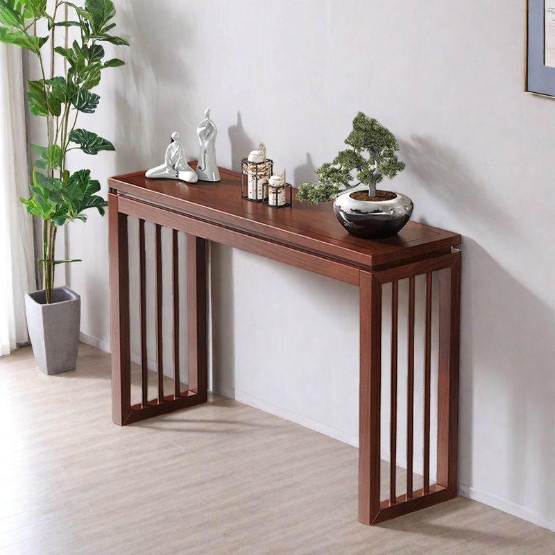 New Chinese Style Solid Wood Console Table, 31.5" H x 39.4" W x 13.8" D