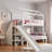 House-shaped Bunk Bed With Storage Staircase, Display Shelves And Slide-2084996161