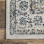 Tapis de couloir à motif de médaillon pour le salon, la chambre à coucher, la salle à manger, le vestibule, le couloir ou la cuisine Julieann, gris / ivoire-1412807937