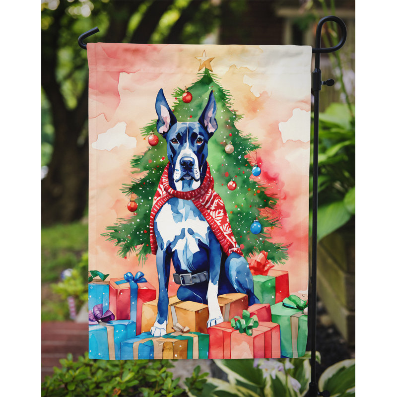Polyester double face Noël, H 15,5 po x l 11,25 po