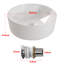 17 Stories Milissent 405mm L x 405mm W White Ceramic Circular Sink with Overflow