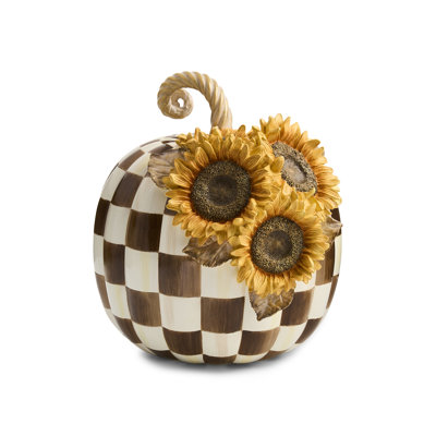 Chocolate Check Sunflower Pumpkin