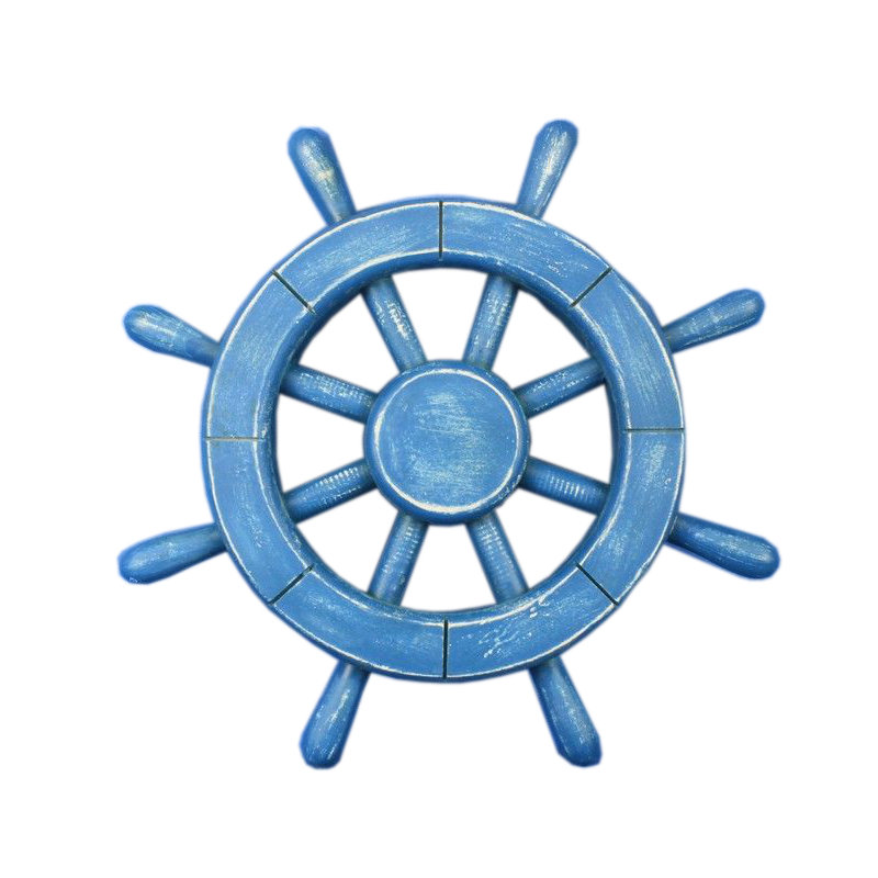 Décoration murale roue de bateau Elginpark 12 ", Bleu pâle