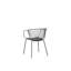 Boghos 44cm H Metal Slat Back Armchair-2137323379