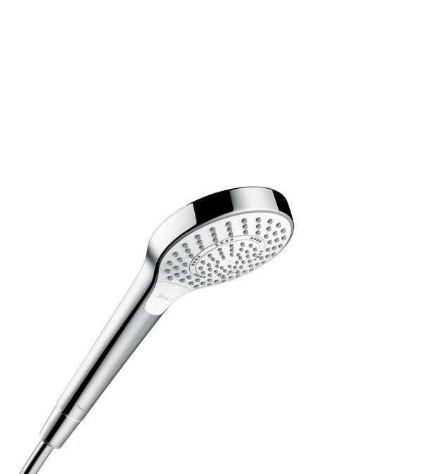 Pomme de douche à main multifonctionnelle 2,0 GPM Croma, Chrome / Blanc, 2.5 GPM 
