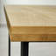 Anco Oak Solid Wood Top Metal Base Dining Table-1298003657-1298003658