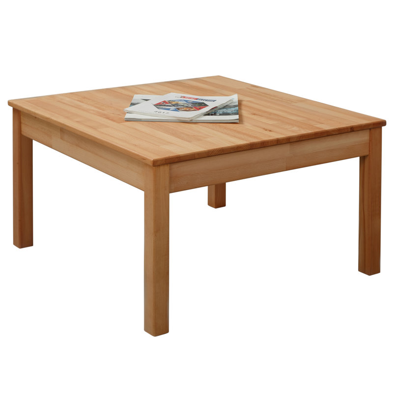 Juliana Solid Wood Four Leg Coffee Table, Beech Heartwood