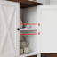 Petite armoire de rangement, buffet de ferme avec 2 portes et tablettes réglables, console de vestibule décorative-1351448882