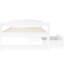 Lit plateforme simple blanc avec options de tiroirs - utilisation polyvalente 2 tiroirs fonctionnels et élégants