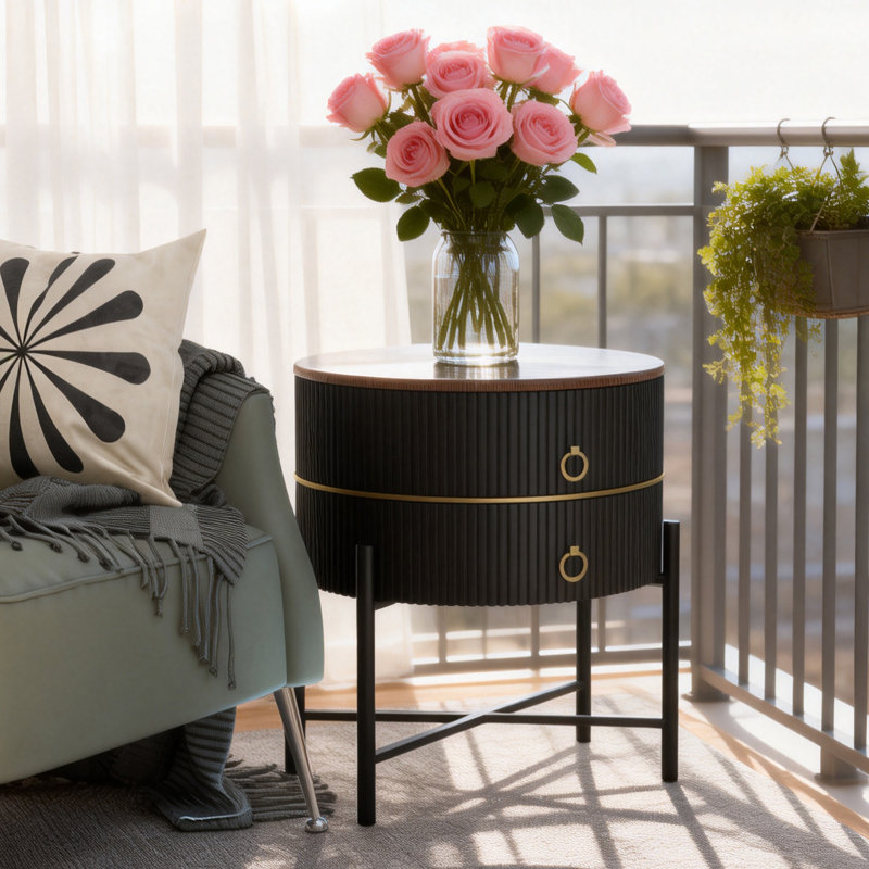 Cross Legs End Table