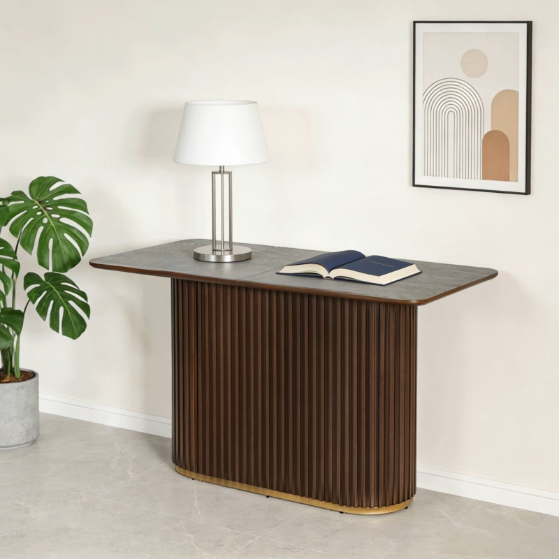 63.00"L Counter Table -Walnut, Walnut