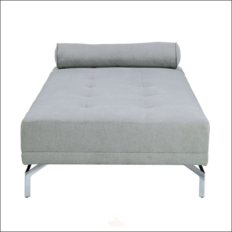 Canapé-lit rembourré en velours avec coussin