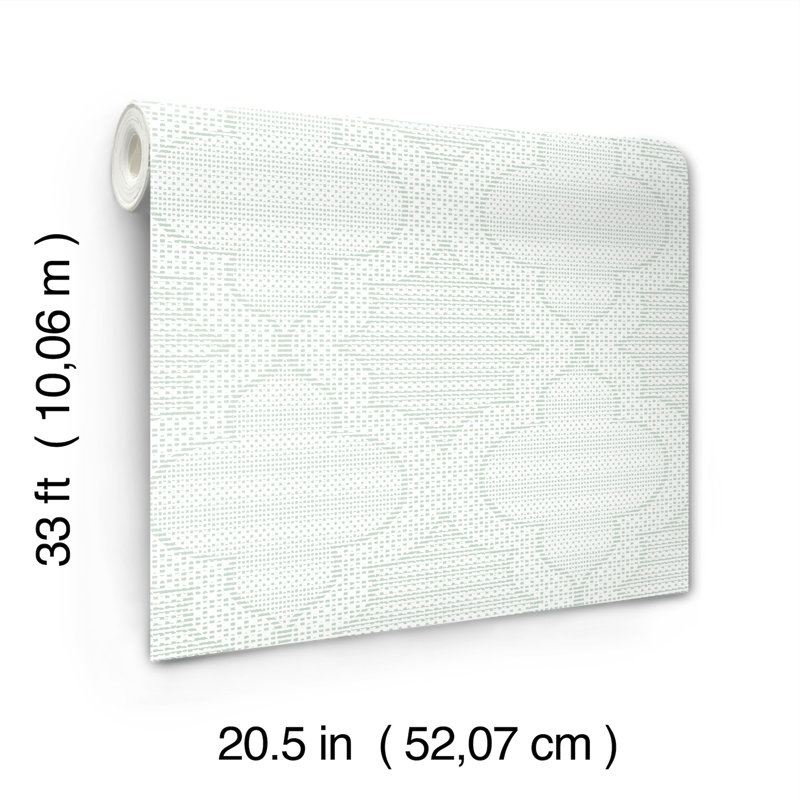 Papier peint matelassé Ernest, Turquoise