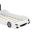 Lit plateforme en bois pour voiture de course avec dossier rembourré et DEL-208610650