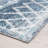 Geometric Cozy Shag Blue/White Indoor Area Rug for Living Room, Bedroom-450483361