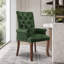 Chaise de salle à manger rembourrée en tissu de chenille-1553323029