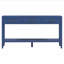 Table de ferme avec 3 tiroirs, console peinte avec tablette inférieure et poignées en fer, table de canapé minimaliste-1725165987