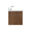 Meuble-lavabo mural simple 60 po avec comptoir à quartz blanc Carrara de 1,5 po Mulloy-460259385-460259389