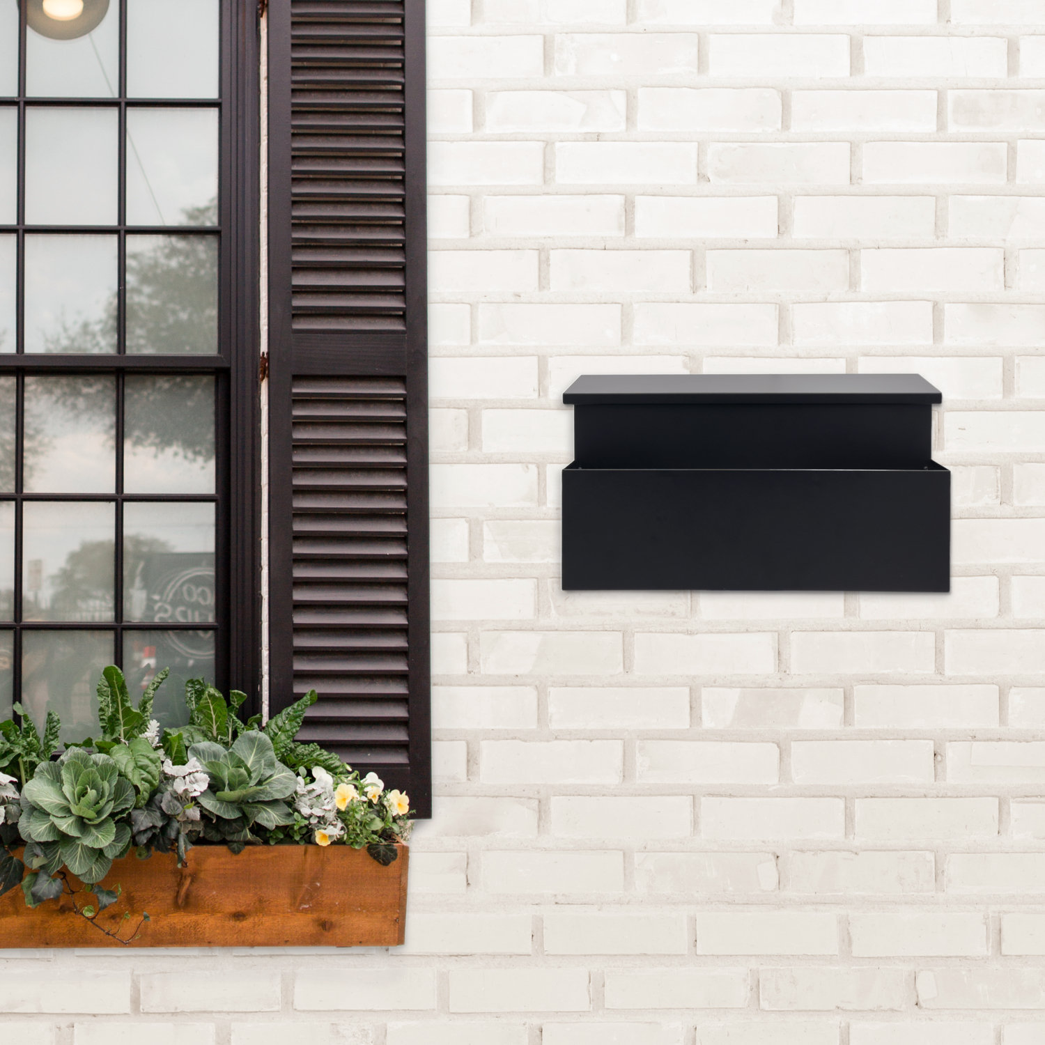 MailVault Wall Planter Mailbox, Steel