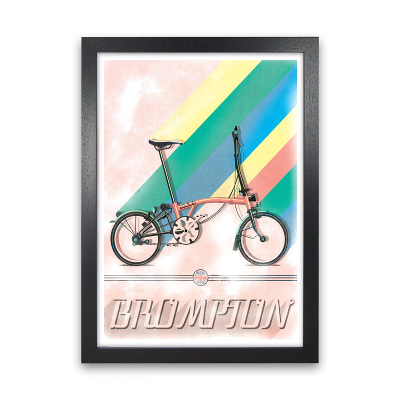 Brompton - Print, Black Framed, 30cm H x 21cm W x 3cm D