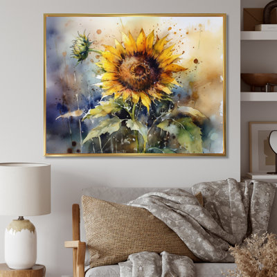 Jaune tournesol symphonie I - art mural tournesol