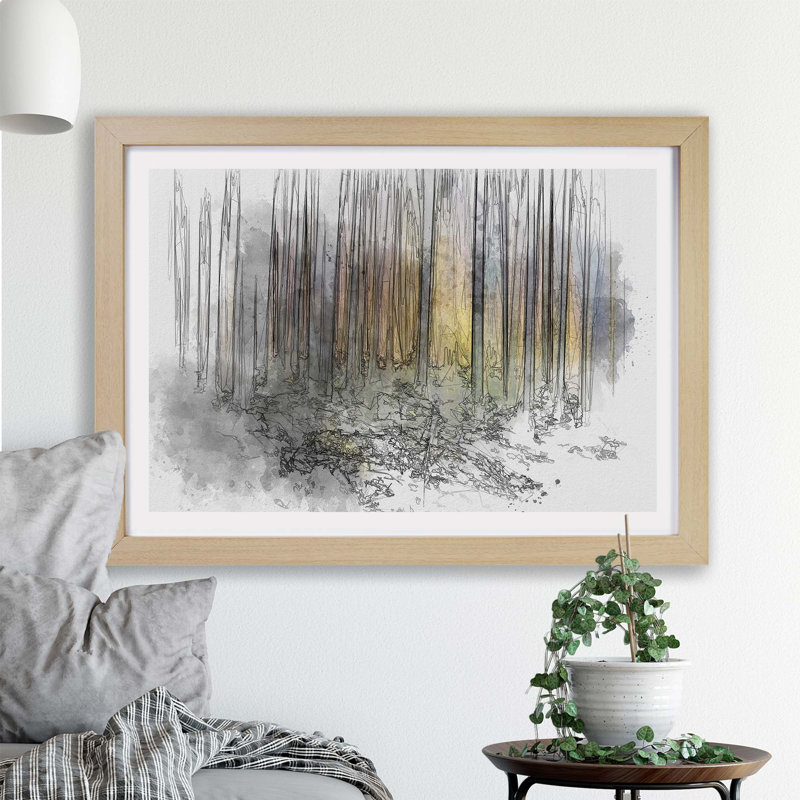 Forest Dreams - Framed Print, 33cm H x 45cm W x 2cm D, Oak