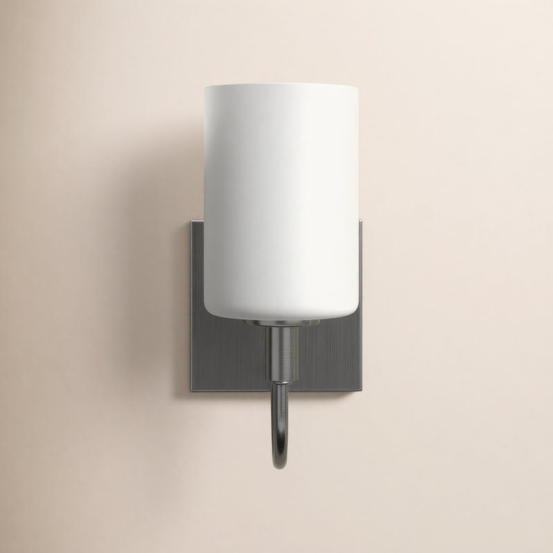 One Light Wall / Bath Sconce, Brushed Nickel