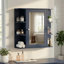 Armoire de rangement murale de salle de bain avec miroir-188567111