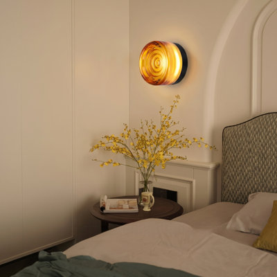 Water Wave Flush Mounted Glass Wall Sconce