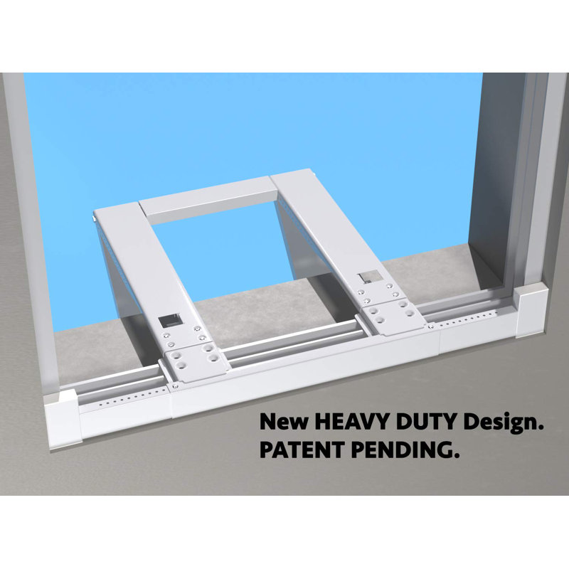 Heavy-Duty Drill-Less Steel Window AC Bracket